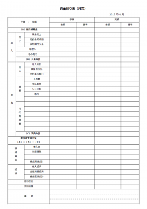 集計表 使いやすい無料の書式雛形テンプレート