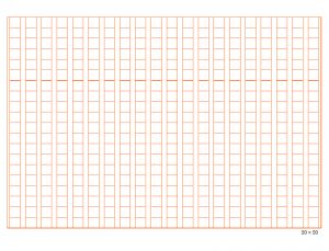 20×20マスの原稿用紙のテンプレート