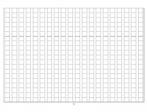 20×20マスの原稿用紙のテンプレート02